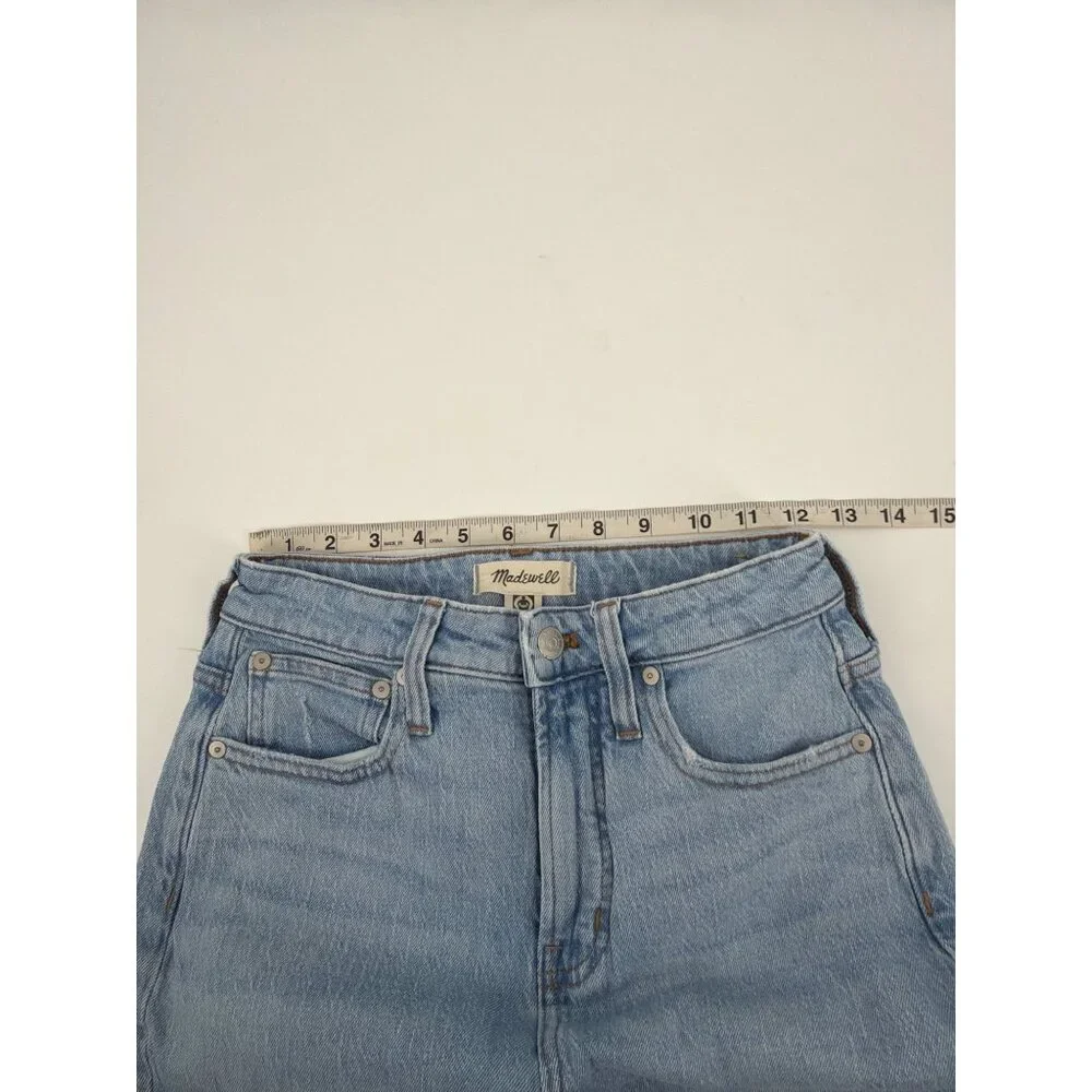 Madewell Womens 25 The Curvy Perfect Vintage Jeans Light Wash Denim Straight Leg - Picture 6 of 8